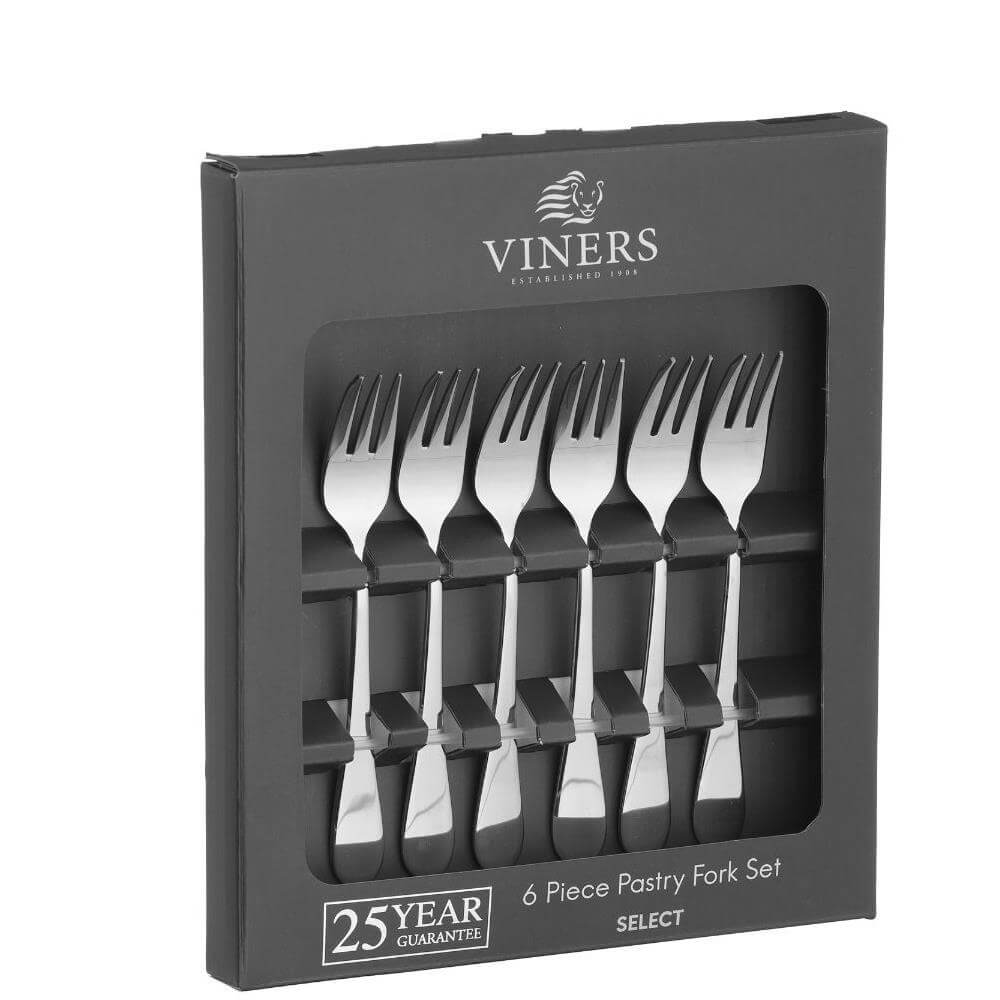 Viners Select 18/0 6 Piece Pastry Fork Set